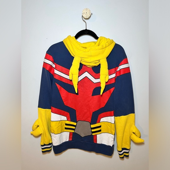 MY HERO ACADEMIA FUNIMATION ALL MIGHT COSPLAY FULL ZIP HOODIE. SIZE SMALL - Picture 7 of 14